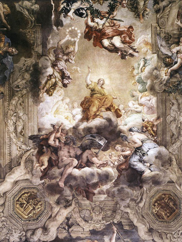 El triunfo de la providencia. Pietro da Cortona, fresco del Palazzo Barberini, Roma (1633-1639).